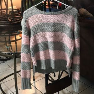*AEROPOSTALE* Grey and Pink Sweater